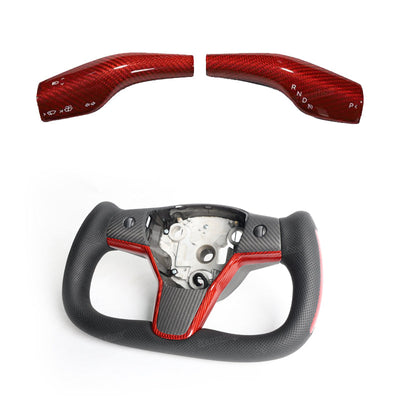 Yoke Style Steering Wheel for Tesla Model Y/3 - Fingerprint Resistant