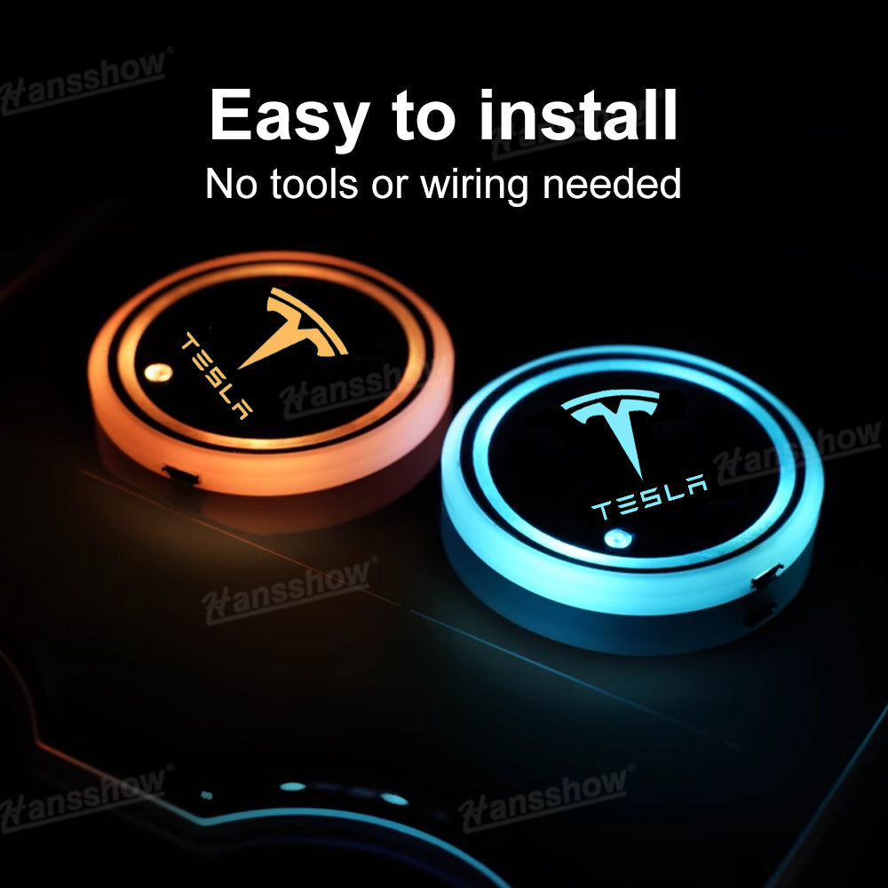 Model Y Juniper Interior Ambient Lighting Kit RGB full interior view