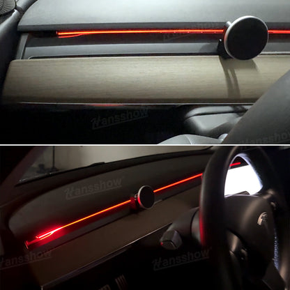 Model Y/Y Juniper Streamer Ambient Light LED Strip showcasing features