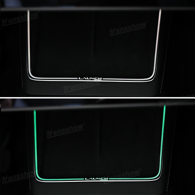 Model Y Juniper Ambient Lighting highlighting wireless charging port