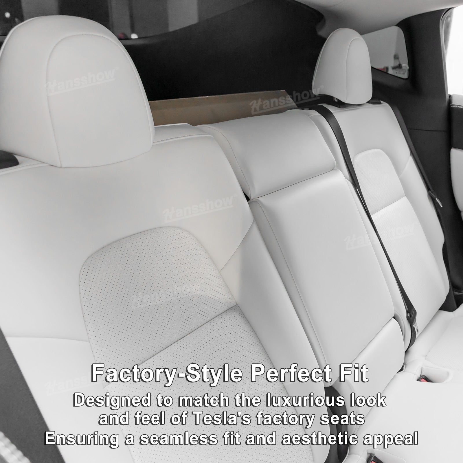 Model Y/3 NAPPA Leather Seat Replacement - OEM Fit Comparison