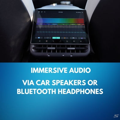 HD touchscreen of rear entertainment screen for Tesla Model Y