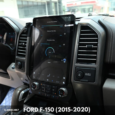 G-Series head unit side angle view in Ford F-150