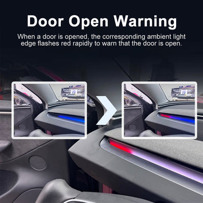 Model Y Juniper Ambient Light 3.0 close-up of smart features