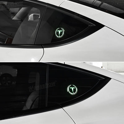 Triangle Window Acrylic Ambient Light for Tesla Model Y interior view