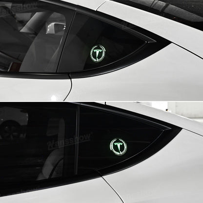 Triangle Window Acrylic Ambient Light for Tesla Model Y interior view