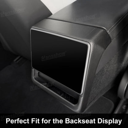 Model Y Juniper Backseat Screen Frame detail shot
