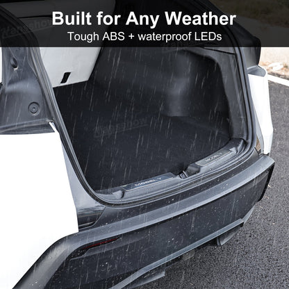Model Y Juniper Door Sill stainless steel detail