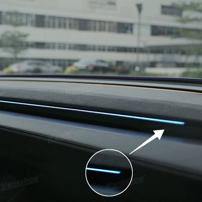 Streamer Ambient Light for Tesla Model Y & 3 interior view