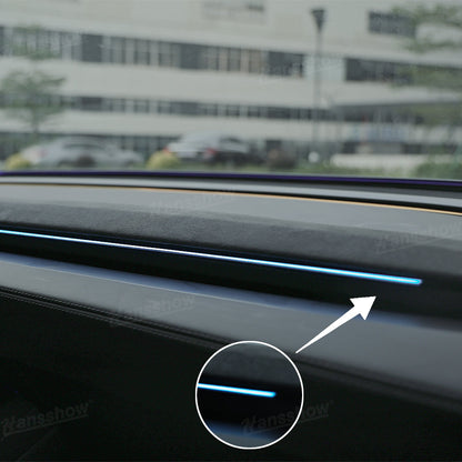 Streamer Ambient Light for Tesla Model Y & 3 interior view