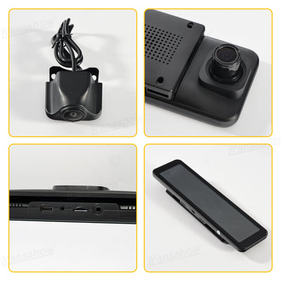 Model Y Juniper Rearview Mirror 10 Inch Dash Cam during daytime