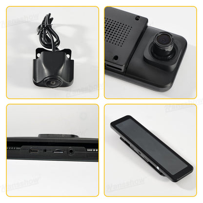 Model Y Juniper Rearview Mirror 10 Inch Dash Cam during daytime
