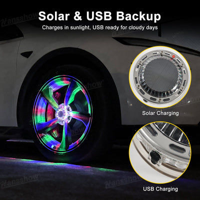 Model Y Juniper Wheel Hub Lights during high-speed drive
