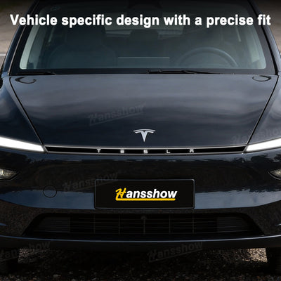 Close-up of Model Y Juniper DRL PPF installation