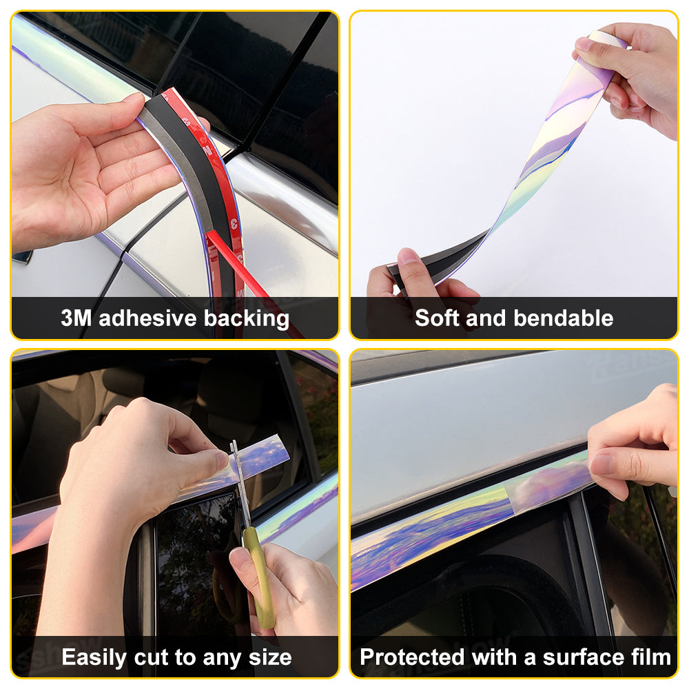 Model Y Juniper Protector Strips on mirror edge