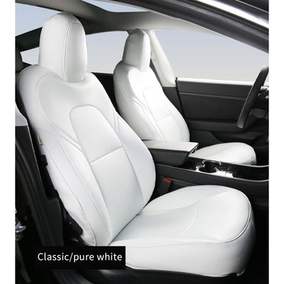 Model 3/Y Custom Leather Seat Cover for Tesla Model Y - side angle