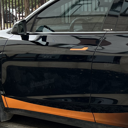 Model Y Juniper Exterior Vinyl Wrap Side Vinyl Sticker Decal - full side view