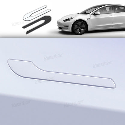 Model Y/3 Door Handle Sticker Anti Scratch Wrap front view