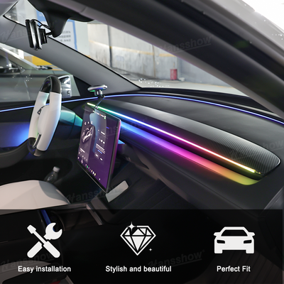 Model Y Juniper Dashboard Trim Replacement interior view