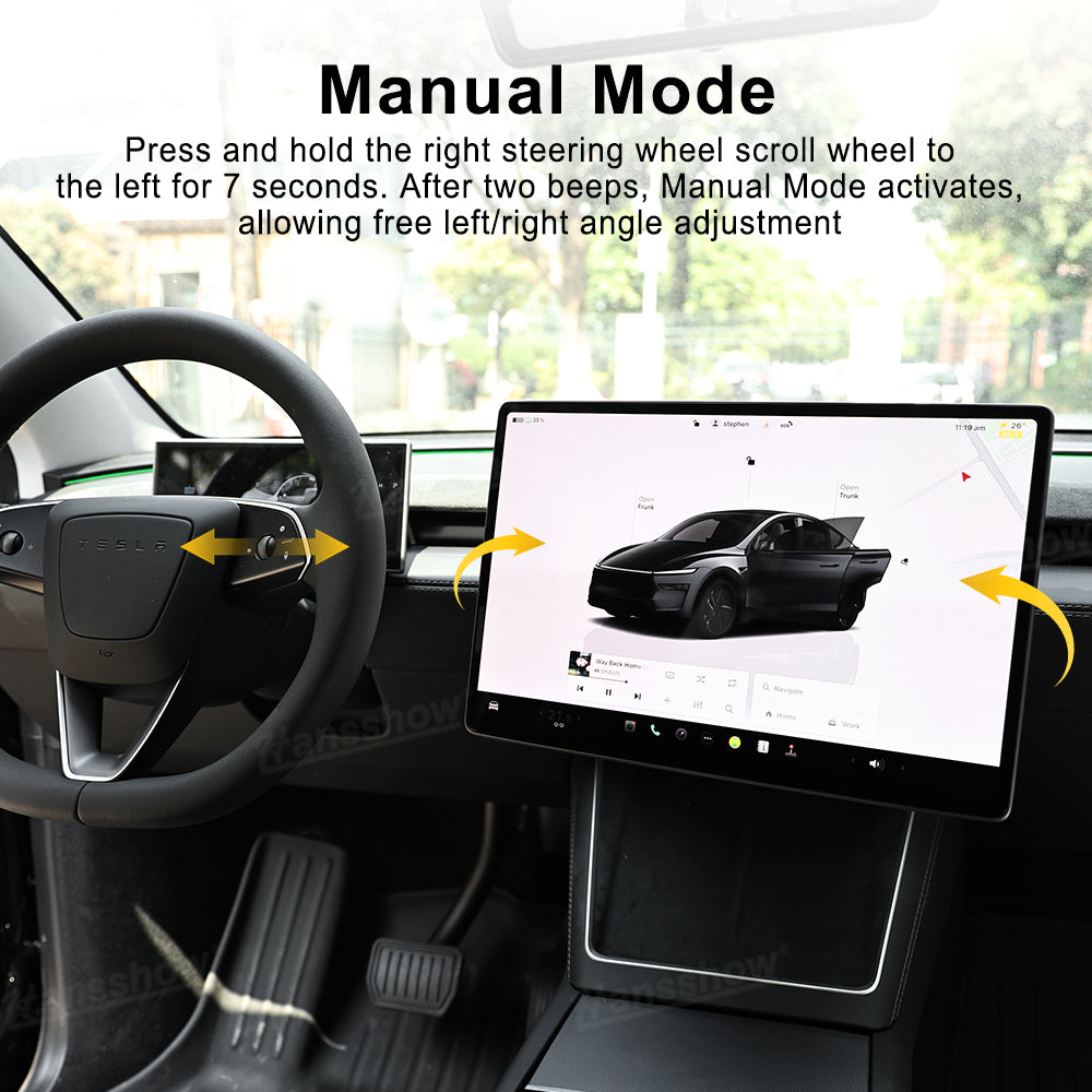 Power Swivel Mount for Tesla Model 3 close-up