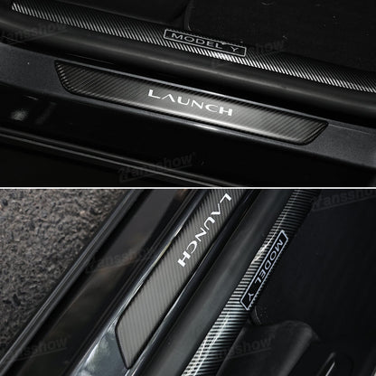 Model Y Juniper Real Carbon Fiber Door Sills product packaging