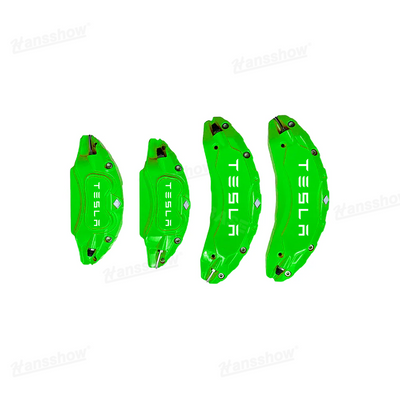 Model Y Juniper Wheel Brake Caliper Cover Set with Tesla Logo - In black color