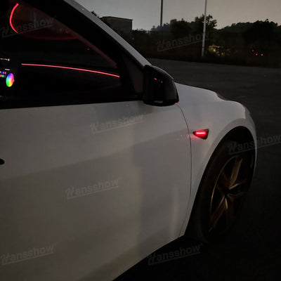 Model Y Juniper Ambient Lighting showcasing multiple colors