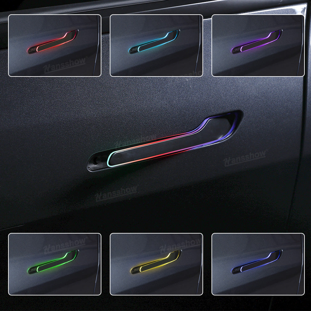 Model 3/Y Colorful Auto 4 Doors Handles (V5 Pro/V6) for Tesla Model Y - front view