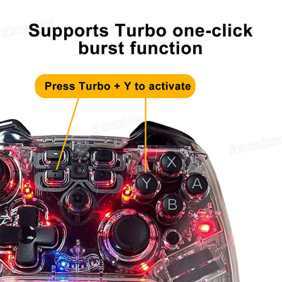 Wireless Game Controller with LED Ambient Lighting for Tesla Model Y - top view
