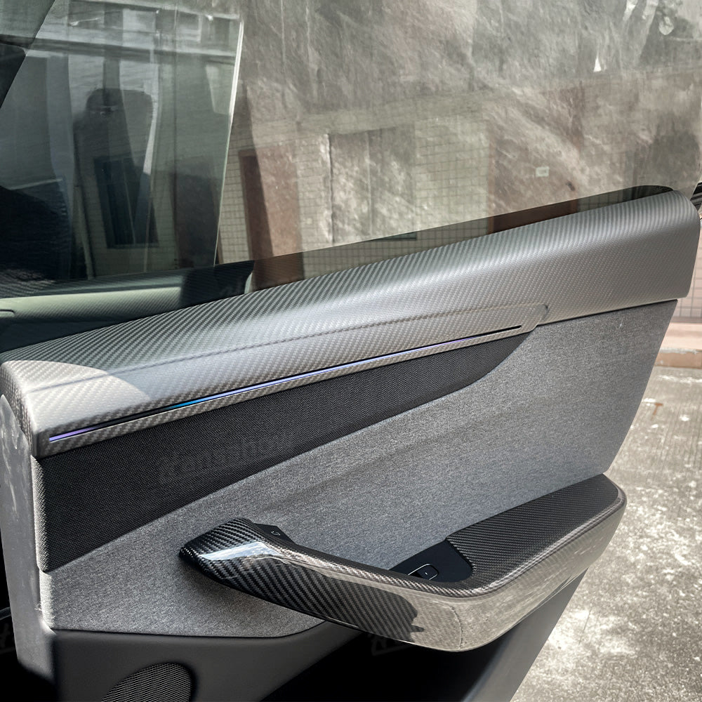 Installed Model Y Juniper Door Panel in Tesla Model Y interior