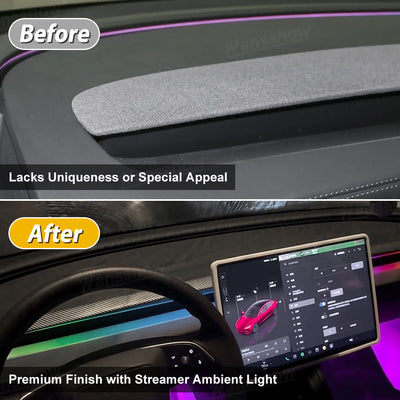 Model Y Juniper Dashboard Trim Replacement side angle