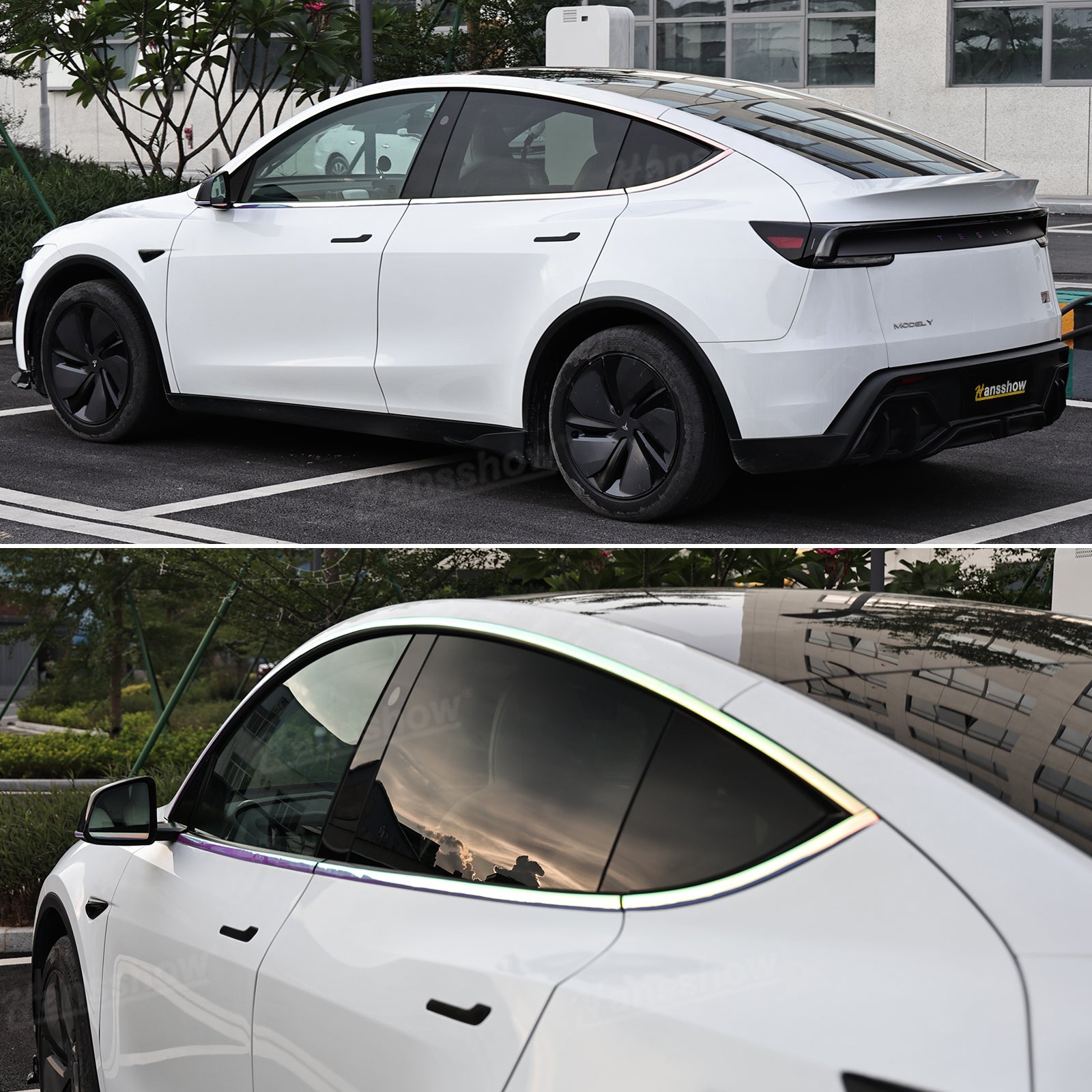 Model Y Juniper Protector Strips showing color variations