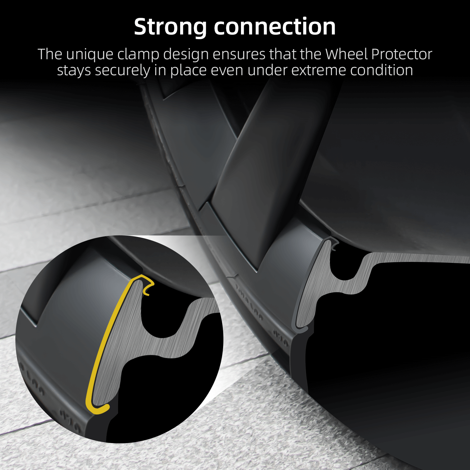 Model Y 20-Inch Wheel Hub Protector Covers for Tesla - top view