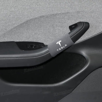 Model Y Juniper Alcantara door handle covers installation process