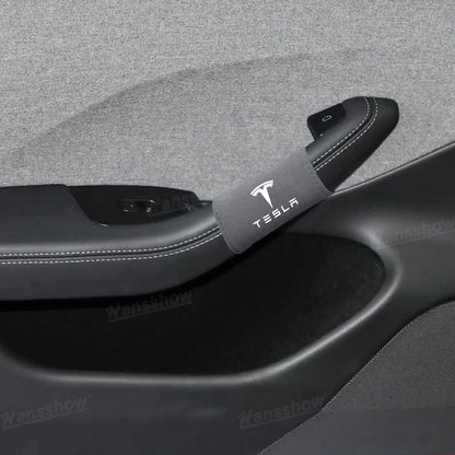 Model Y Juniper Alcantara door handle covers installation process