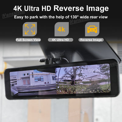 Model Y Juniper Rearview Mirror 10 Inch Dash Cam rear view