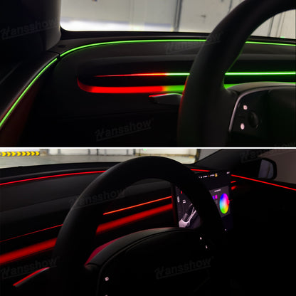 Streamer Ambient Light for Tesla Model Y & 3 functionality overview