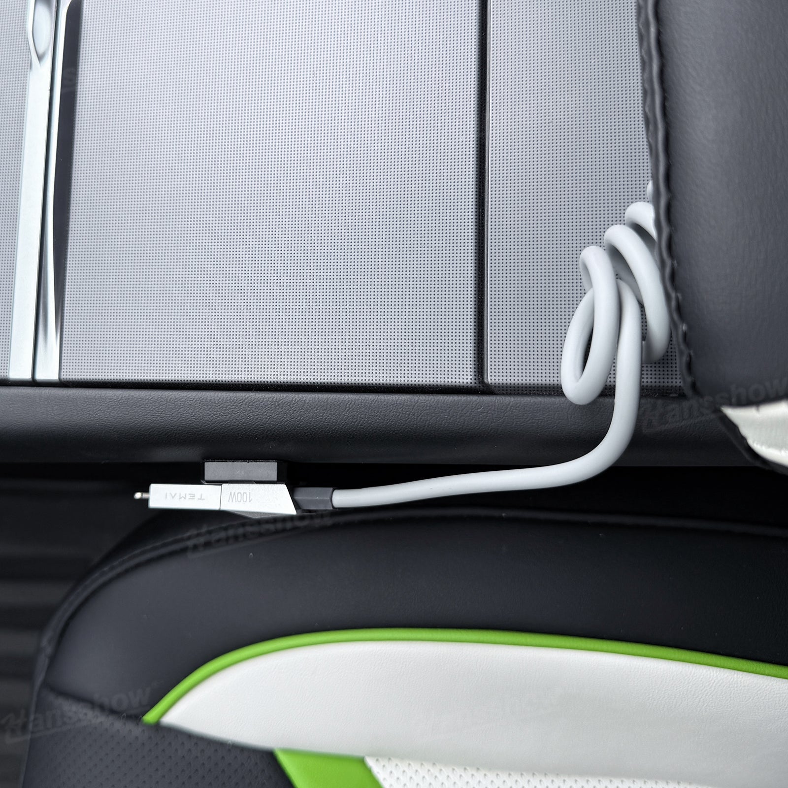 100W Fast Charging Retractable Cable with Cyber-Inspired Design & Magnetic...