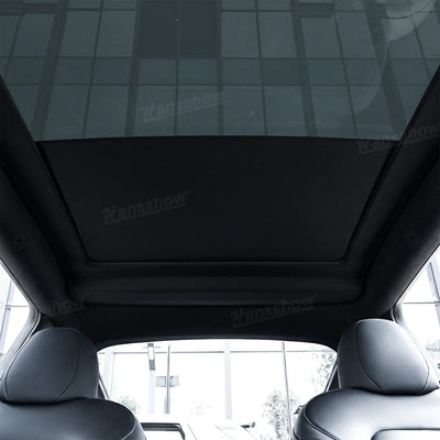 Model Y Juniper Power Sunshade with remote control feature