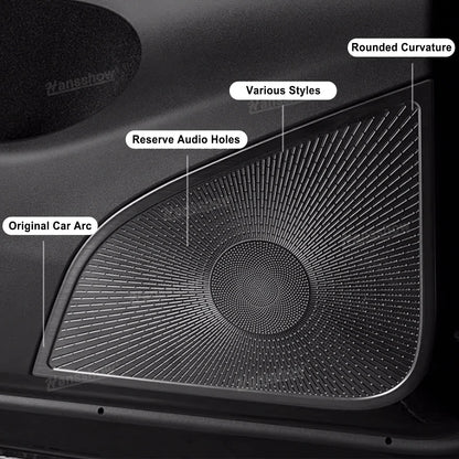 Tesla Model Y Car Speaker Cover Trim side angle