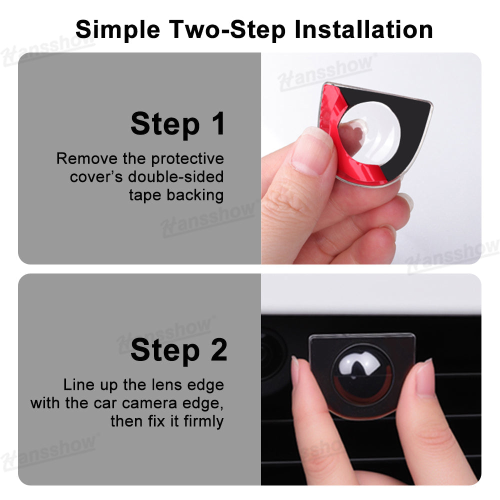 Model Y Juniper Camera Lens Guard showing scratch protection feature