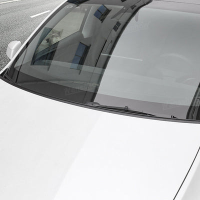 Model Y Juniper Hood Wind Deflector rear angle