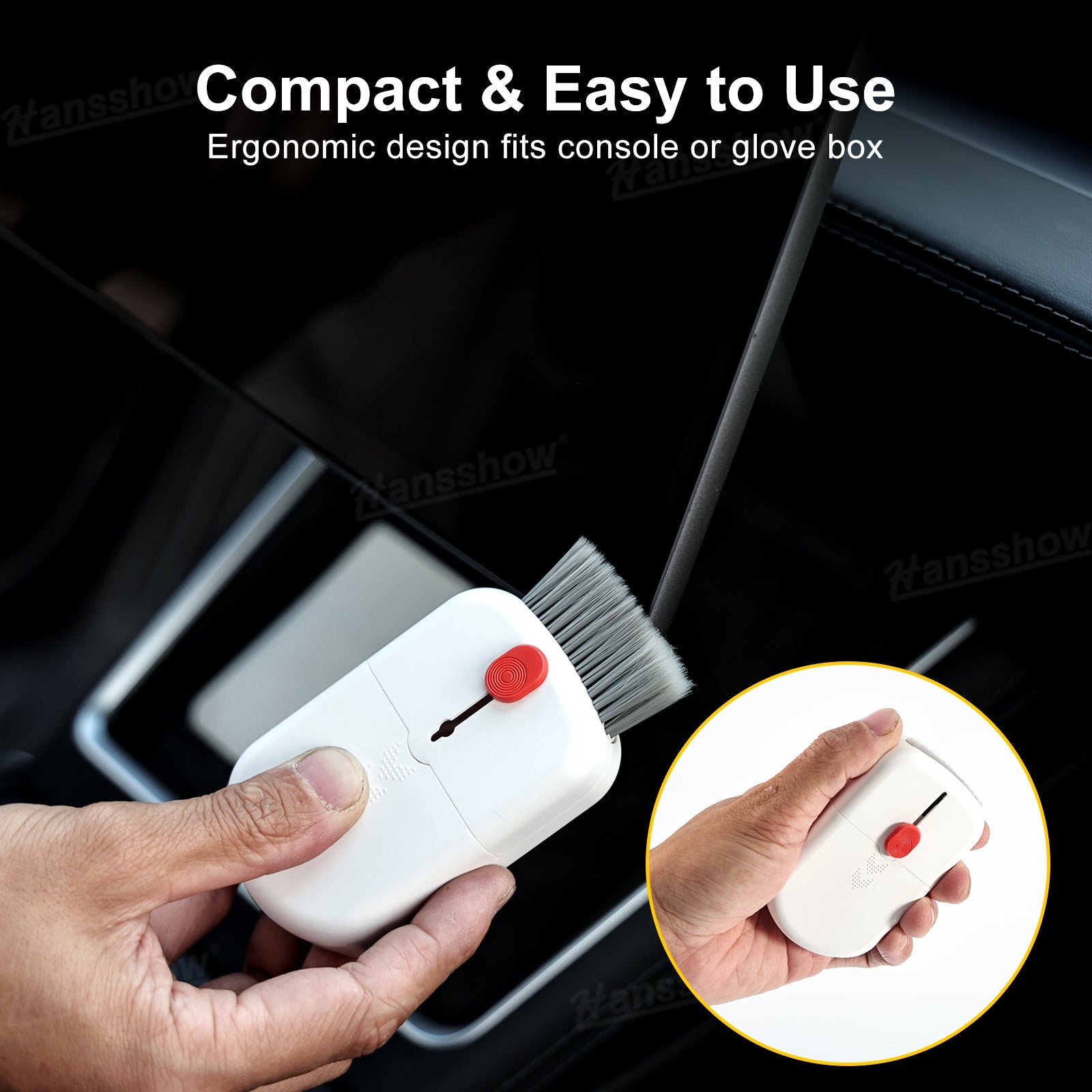 Screen Cleaner for Tesla Center Screen in compact size for storage