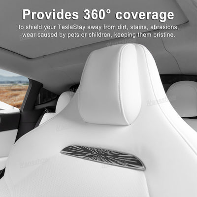 Tesla Model Y/3 Nappa Leather Seat Replacement Full Set - Color Options