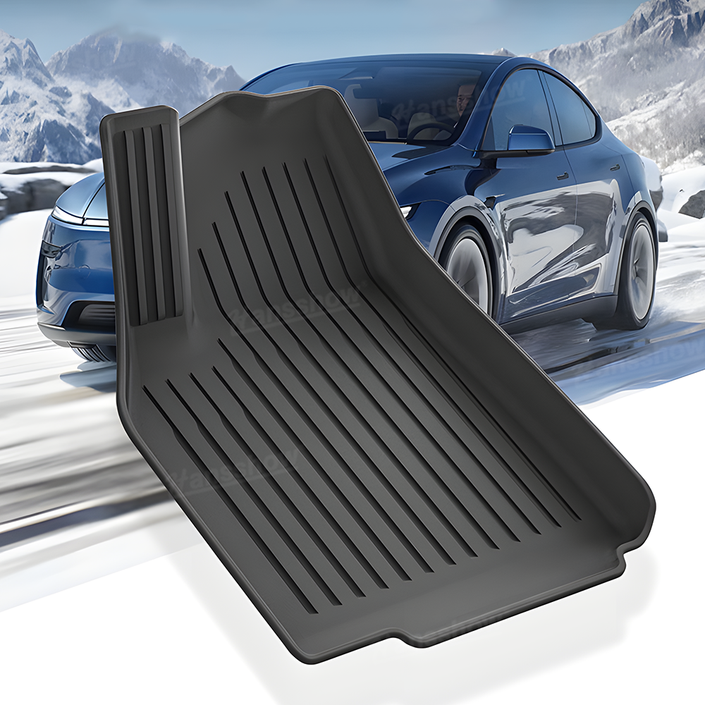 Model Y Juniper Floor Mats TPE Trunk Liners color comparison