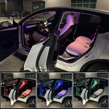 Model Y Juniper Interior Ambient Lighting Kit RGB under-seat lighting