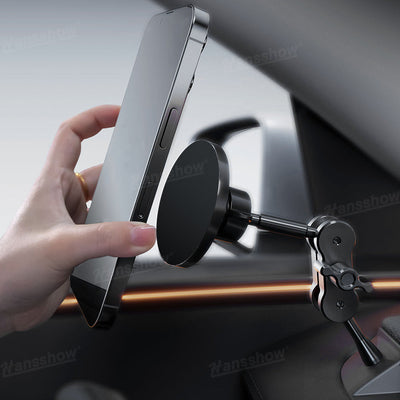 Model Y Juniper Phone Holder Mount installed in vehicle