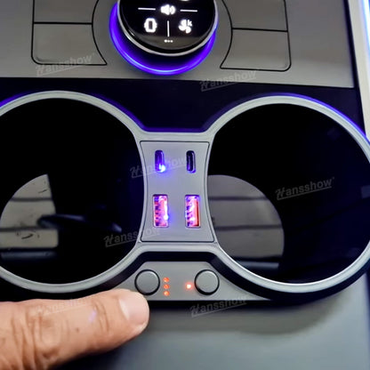 Model Y/3 Center Console Ambient Light with Cup Holder HUB Adapter - compatibility overview