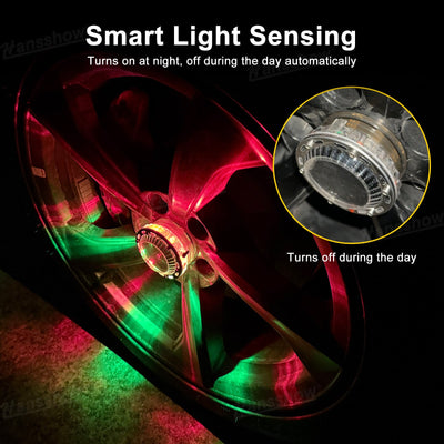 Model Y Juniper Wheel Hub Lights night view