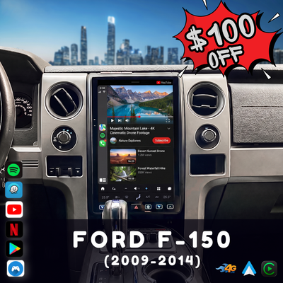 Ford F150 (2009-2014) Unidad principal Android 11 (SquareWheels Serie G)